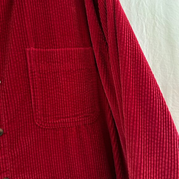 L.L.Bean Deep Red Corduroy Jacket - Picture 5 of 10